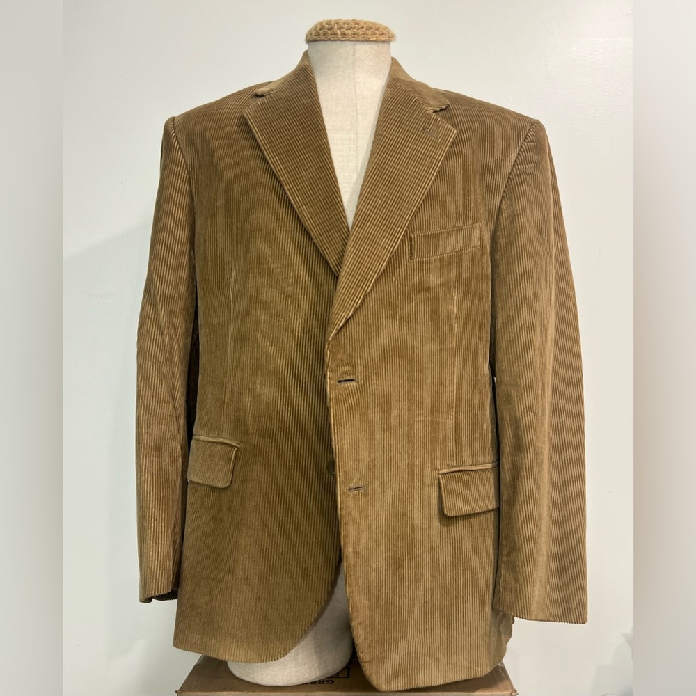Hunt Valley Men's Tan Corduroy Blazer size 42